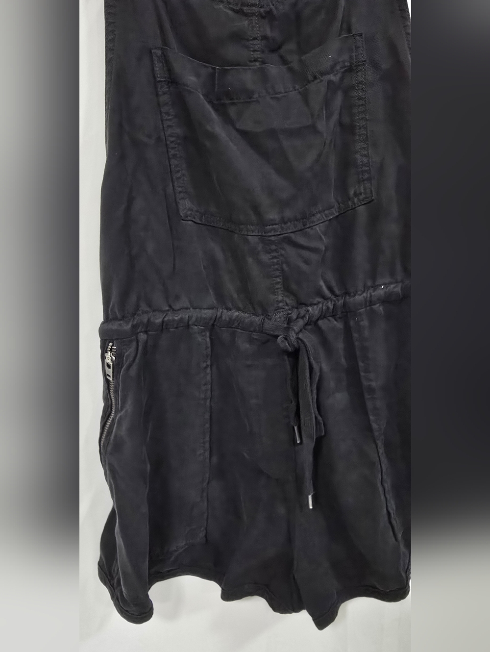 Aritzia Wilfred Free women S Beatriz romper overalls shorts black minimalist - Picture 7 of 10